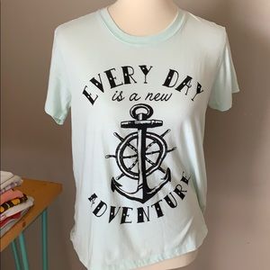 NEW ADVENTURE Nautical Style Tee by FREEZE Large